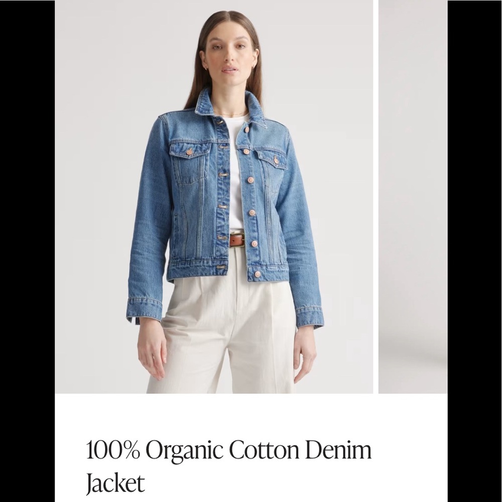 Quince 100% Organic Cotton Denim Jacket